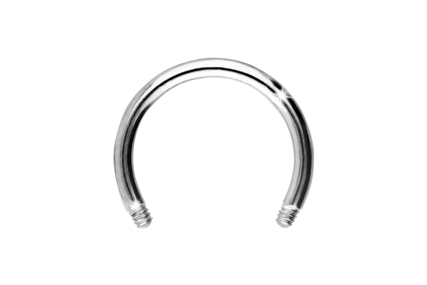 Titan Hufeisenring Piercing ohne Kugel